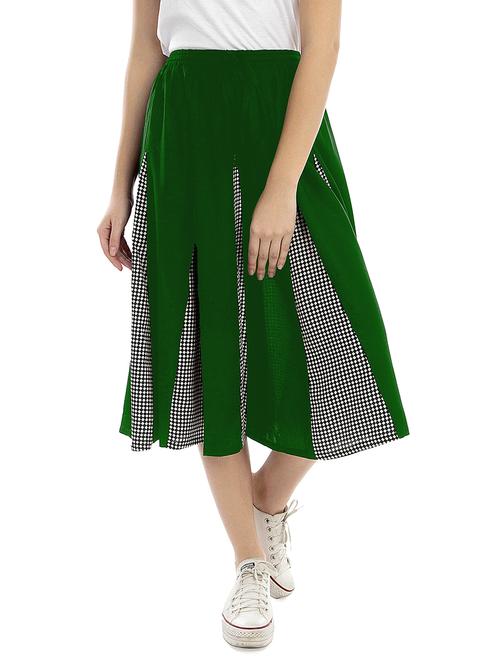 color block printed a-line skirt - 20036531 - Very Small Image - 1