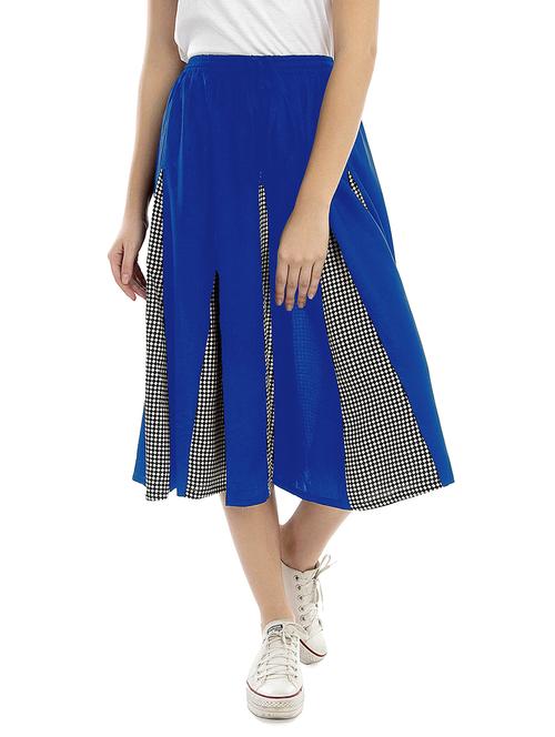 color block printed a-line skirt - 20036542 - Very Small Image - 1