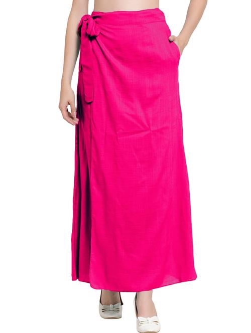 pink solids long skirt - 20036633 - Very Small Image - 1
