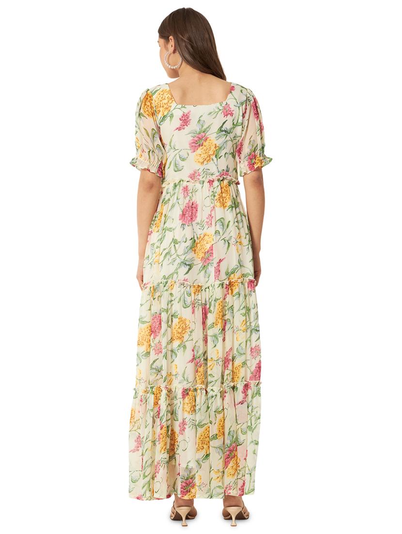 women's floral print tiered dress - 20044239 - Zoom Image - 2