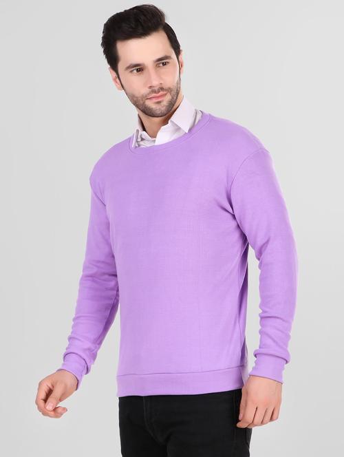 round neck solid pullover - 20044755 - Very Small Image - 1