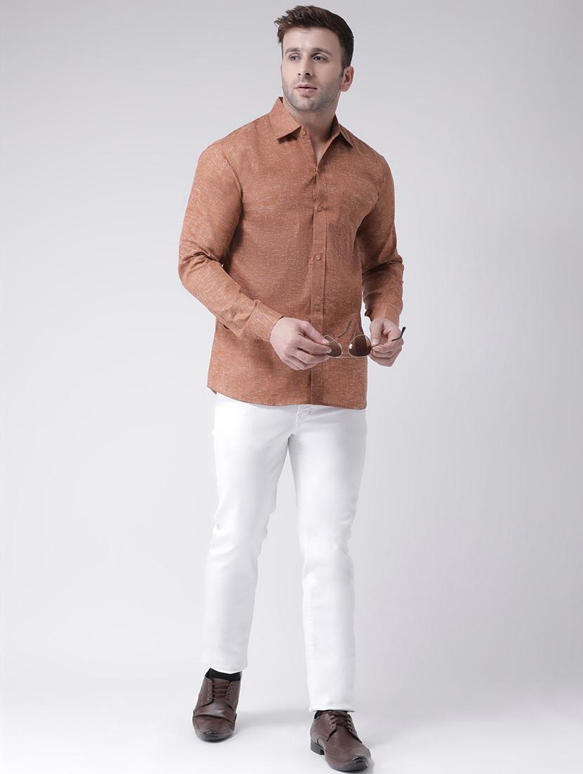 mens printed casual shirt - 20044772 - Standard Image - 4