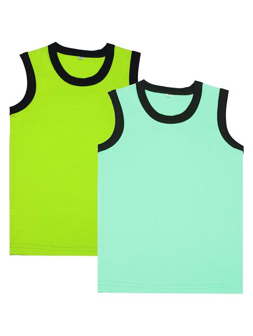 boys pack of 2 solid vest - 20045084 - Very Small Image - 1
