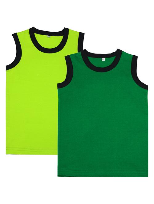 boys pack of 2 solid vest - 20045092 - Very Small Image - 1