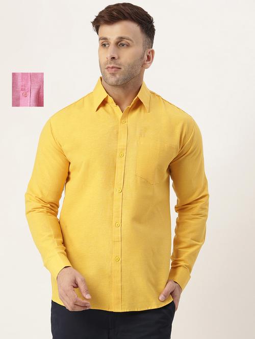 mens solid casual shirt - 20045400 - Very Small Image - 1