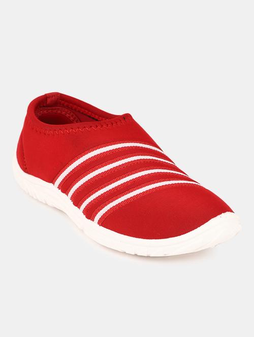 red slip on casual shoes - 20045430 - Very Small Image - 1