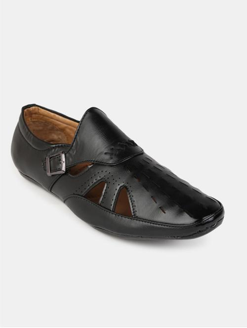 black synthetic slip on sandals - 20045481 - Very Small Image - 1