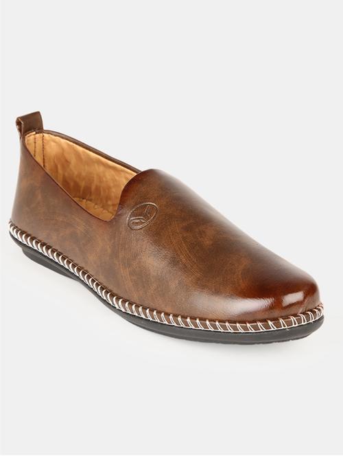 men brown slip on mojri - 20045485 - Very Small Image - 1