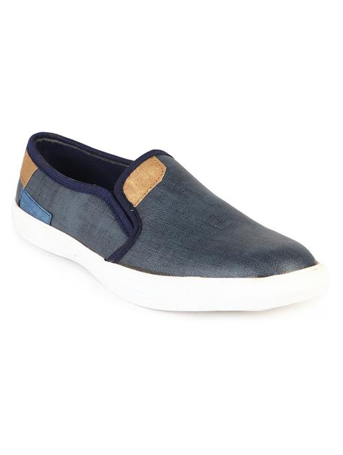 blue slip on casual shoes - 20045636 - Very Small Image - 1