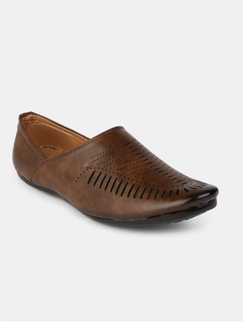 brown slip on casual shoes - 20045647 - Very Small Image - 1