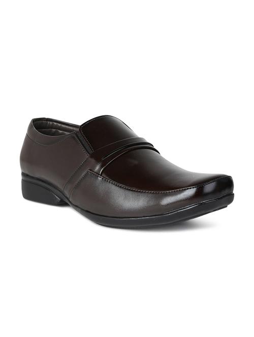 v-mart solid slip on formal shoes - 20045702 - Very Small Image - 1