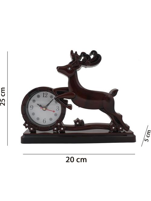 sigaram jumping deer with cola finish table clock - 20047562 - Very Small Image - 1