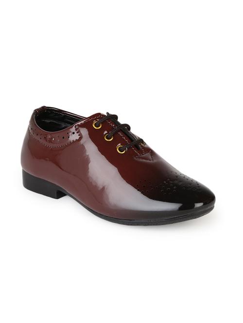 maroon leather formal shoe - 20050216 - Very Small Image - 1