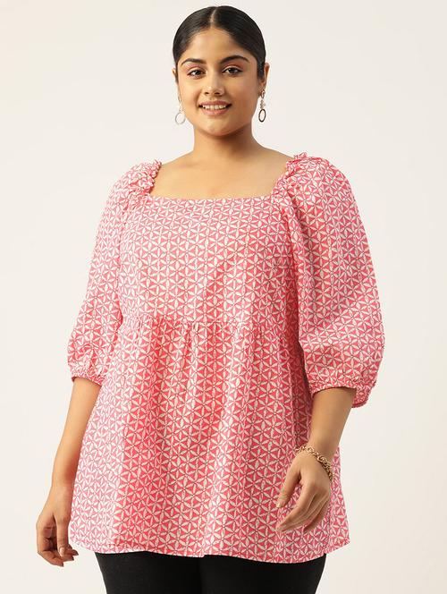 women's peplum square neck top - 20050326 - Very Small Image - 1