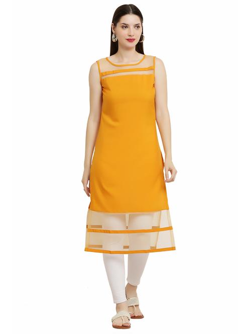 women's straight kurta - 20051460 - Very Small Image - 1