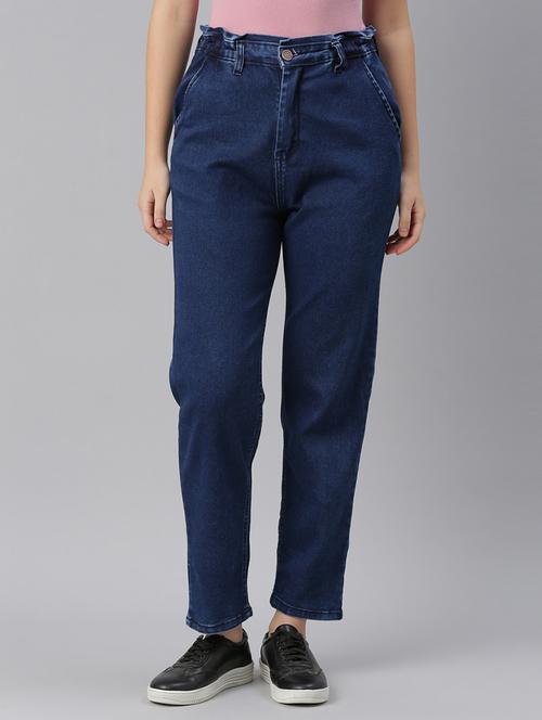 women's plain mom fit jeans - 20052117 - Very Small Image - 1
