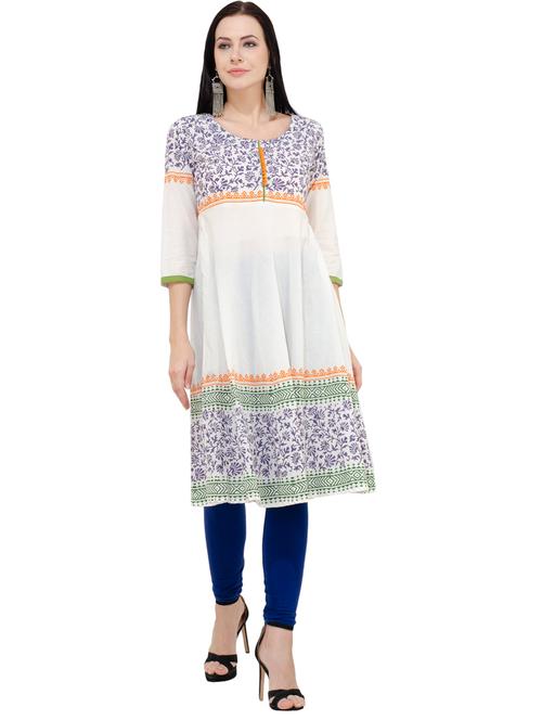 women's flared kurta - 20055724 - Very Small Image - 1