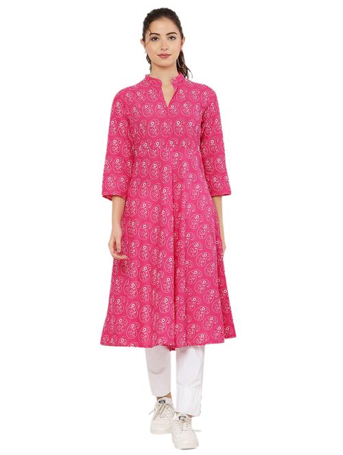 women's flared kurta - 20055744 - Very Small Image - 1