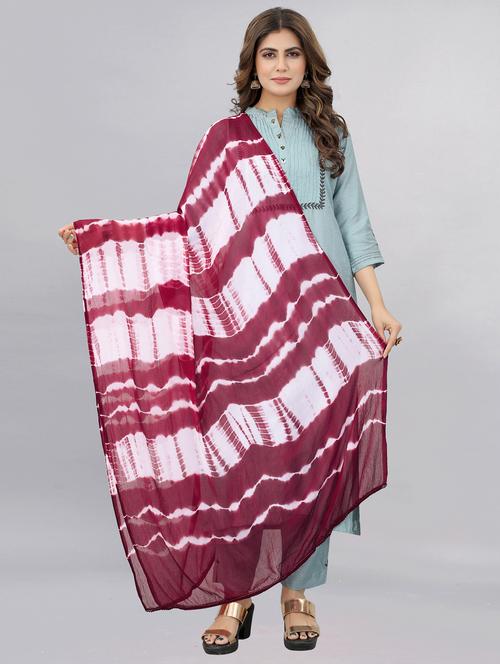 apnisha women's chiffon printed dupatta - 20056629 - Very Small Image - 1
