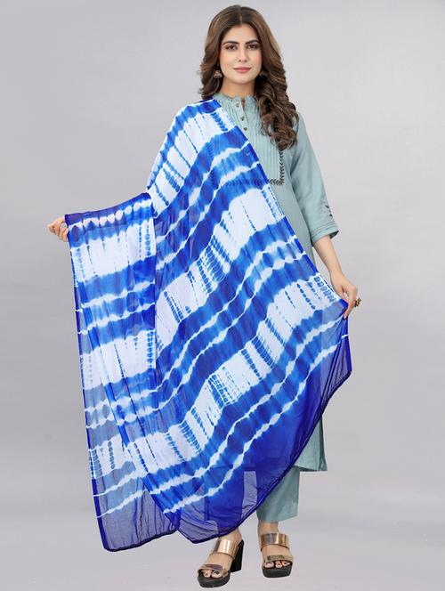 apnisha women's chiffon printed dupatta - 20056632 - Very Small Image - 1