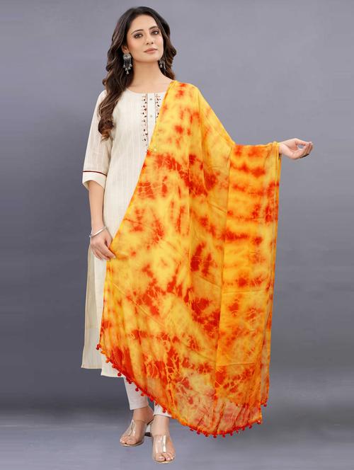 apnisha women's chiffon printed dupatta - 20056651 - Very Small Image - 1