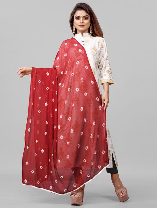 apnisha women's chiffon printed dupatta - 20056682 - Very Small Image - 1