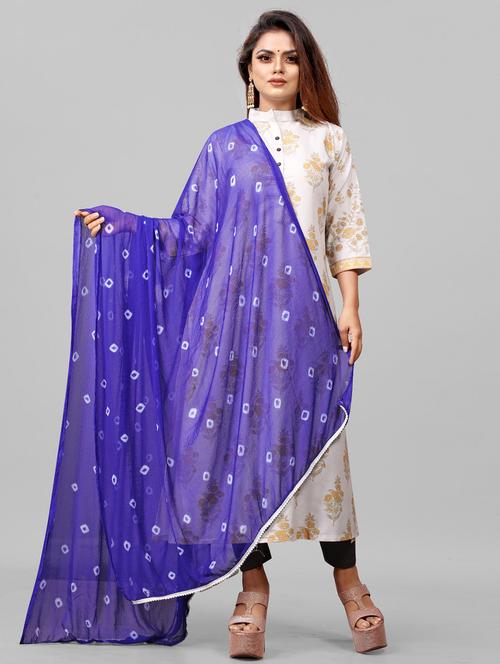 apnisha women's chiffon printed dupatta - 20056683 - Very Small Image - 1