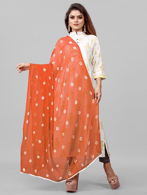 apnisha women's chiffon printed dupatta - 20056684 - Very Small Image - 1