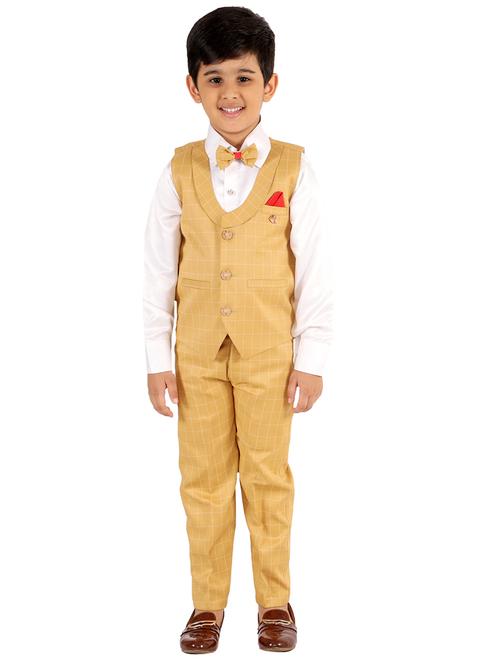 boys party wear 3 piece suit set - 20057114 - Very Small Image - 1