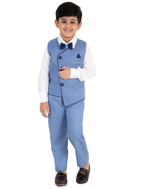 boys party wear 3 piece suit set - 20057162 - Very Small Image - 1