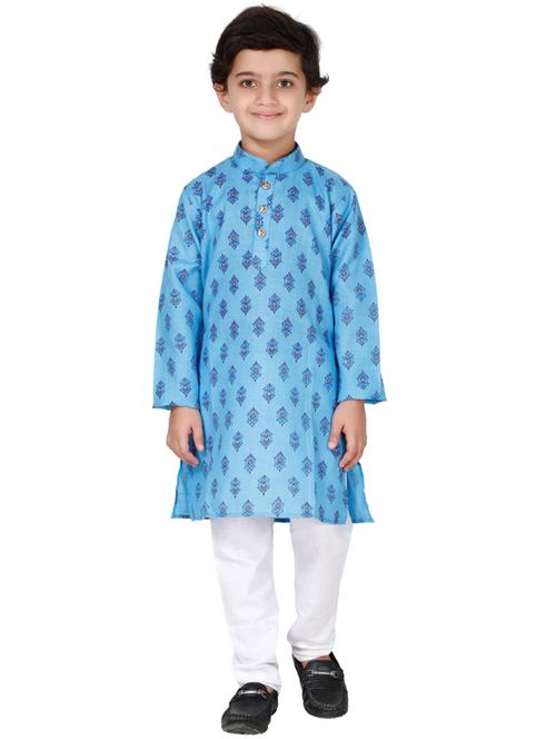 boys printed kurta pajama set - 20057411 - Very Small Image - 1