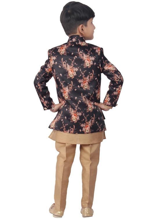 boys kurta pyjama with jacket - 20057683 - Zoom Image - 2