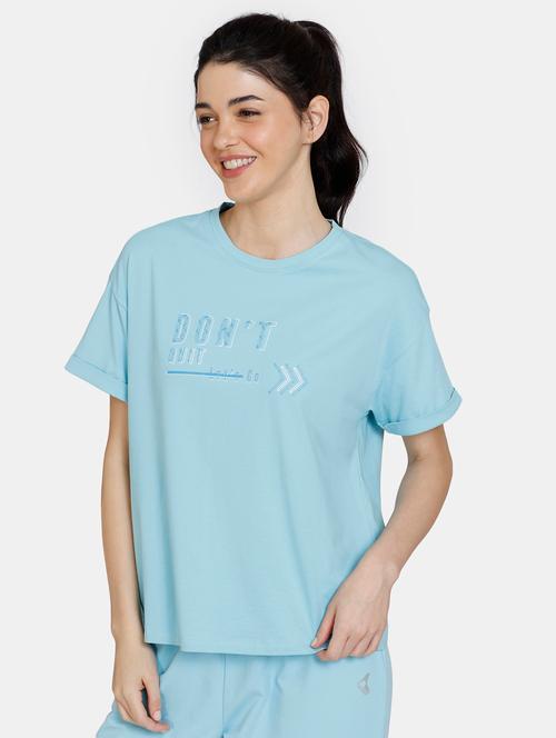 blue cotton regular tshirt - 20059237 - Very Small Image - 1