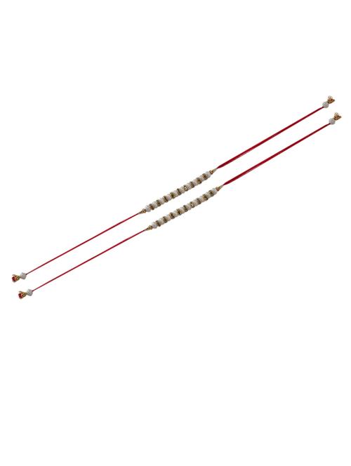 purvani pack of 2 rakhi set with roli chawal & card - 20059541 - Very Small Image - 1