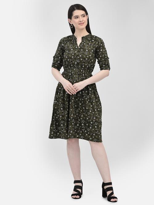 women's fit & flare quirky dress - 20059945 - Very Small Image - 1