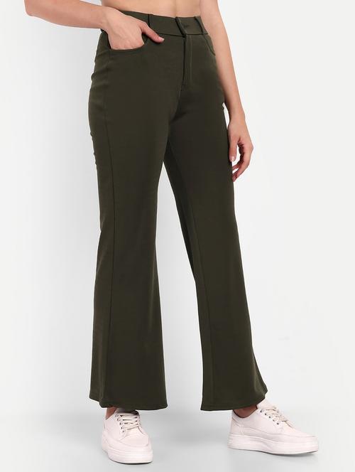 green cotton lycra trousers - 20060205 - Very Small Image - 1