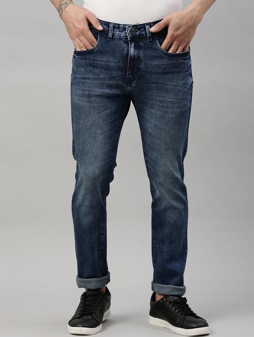 mens slim fit plain jeans - 20060328 - Very Small Image - 1