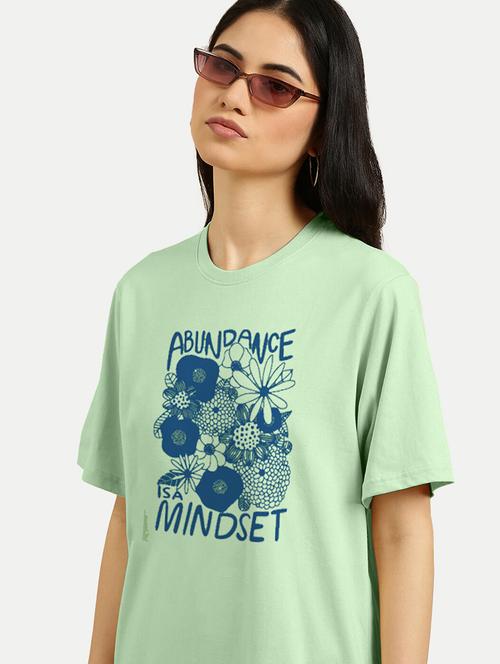 women's front print round neck t-shirt - 20067569 - Very Small Image - 1