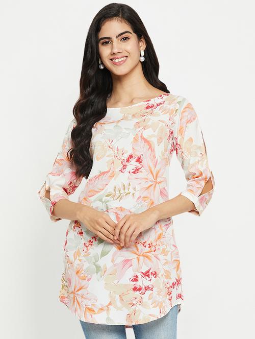 women's a line boat neck top - 20068940 - Very Small Image - 1