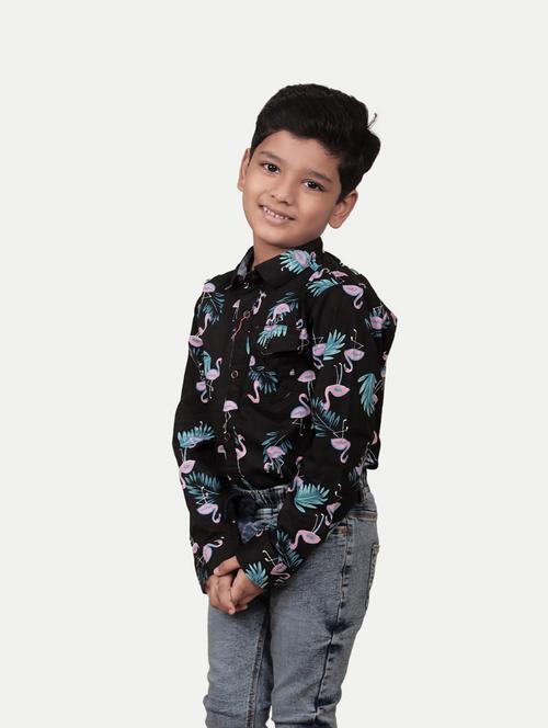 boys printed cotton shirt - 20068983 - Very Small Image - 1