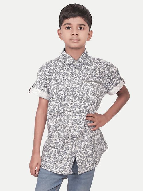 boys printed cotton shirt - 20069024 - Very Small Image - 1