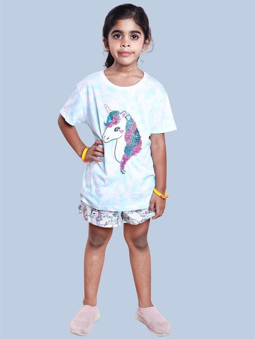 blue cotton tee - 20069334 - Very Small Image - 1