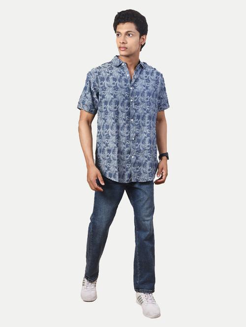printed cotton casual shirt - 20069592 - Very Small Image - 1