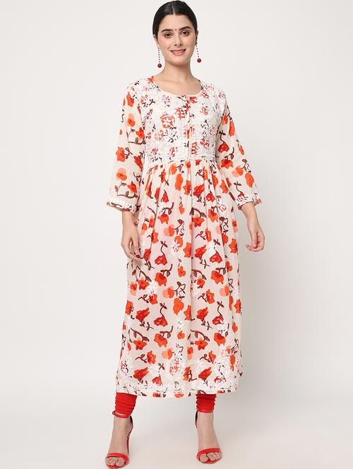 women's flared kurta - 20070353 - Very Small Image - 1