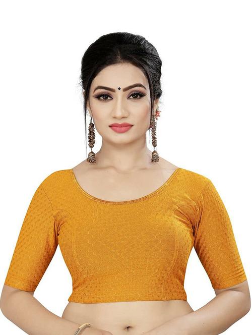 multi colored cotton lycra regular blouse - 20071389 - Very Small Image - 1