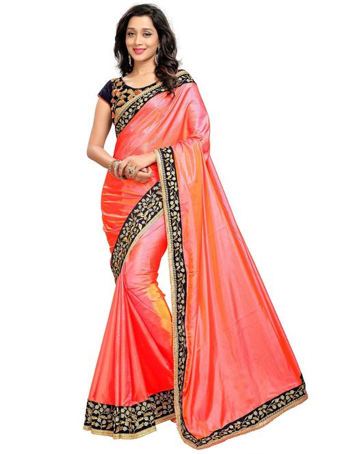 women's self design pink colored saree - 20073173 - Very Small Image - 1