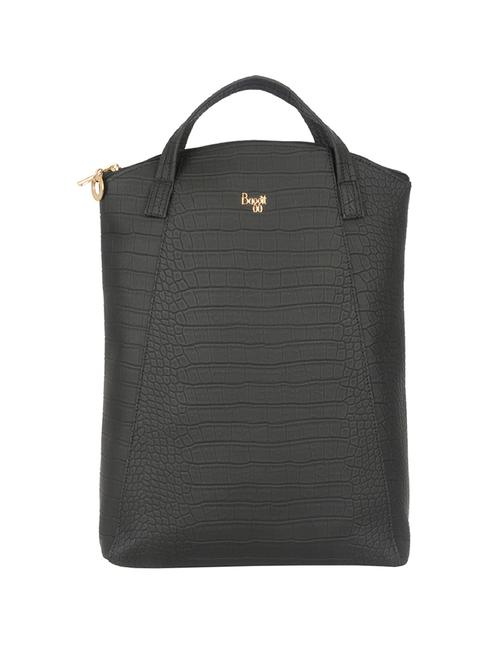 black pvc fashion backpack - 20076439 - Very Small Image - 1