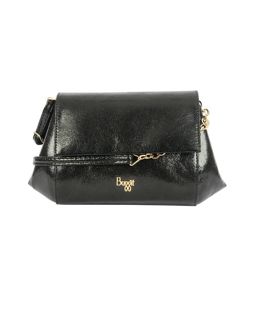 black leatherette (pu) sling bag - 20077120 - Very Small Image - 1