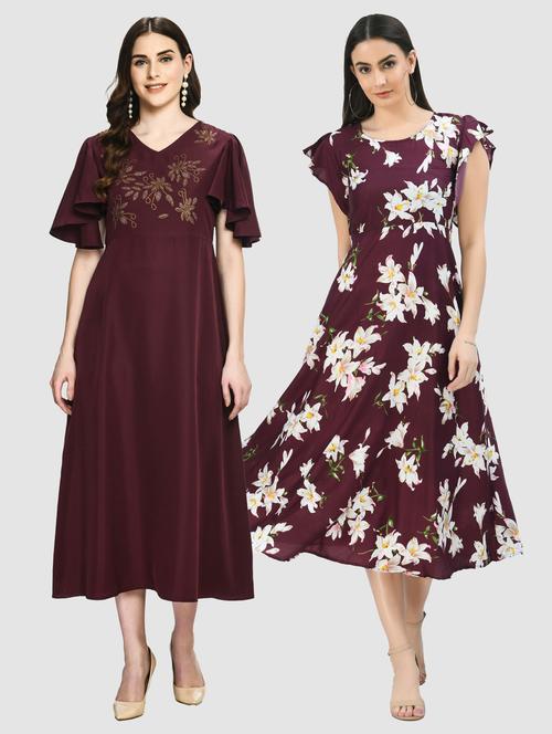 pack of 2 maxi length dress  - 20079858 - Very Small Image - 1