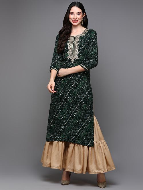 women's straight kurta - 20083501 - Very Small Image - 1